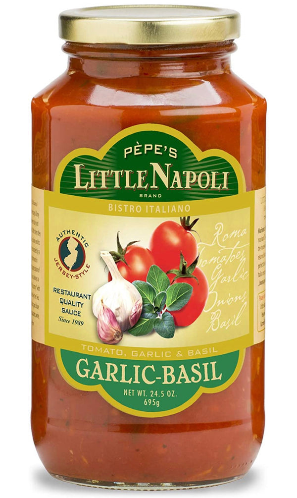 Pasta Sauce / Basil & Garlic - Pepe's Little Napoli    (1 Jar)