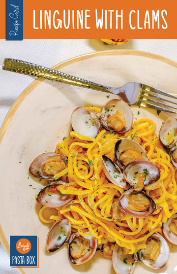 Pasta box for 2 Bigoli "Linguine with Clams"